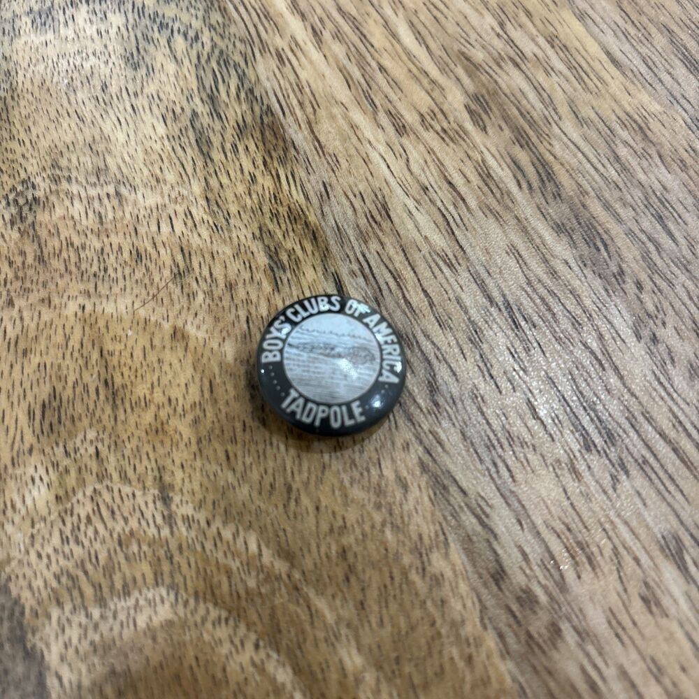 Boys Club Of America Tadpole Button White & Black